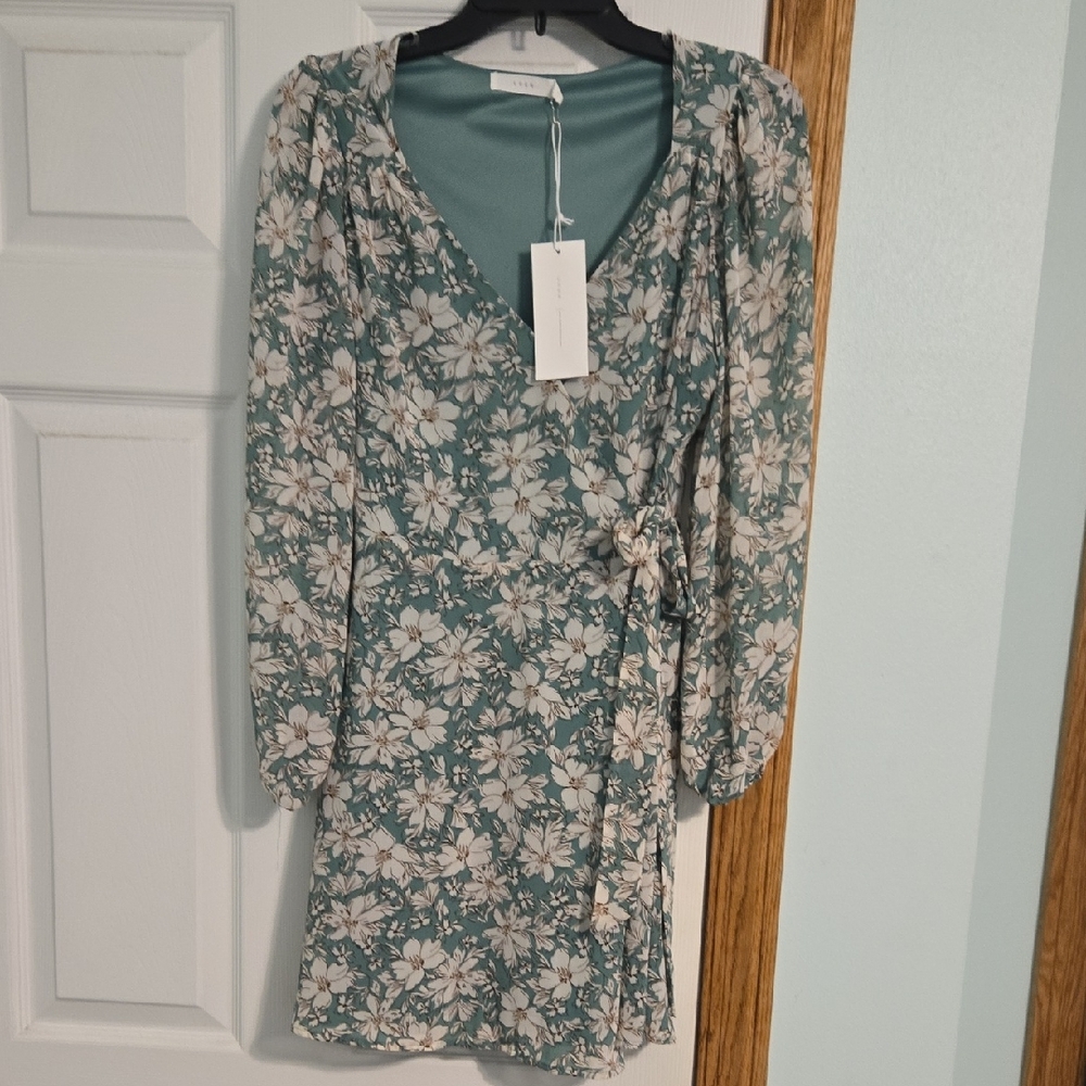 Floral Green Dress